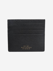 Black large leather cardholder Wallets, Purses & Small Leather Goods Smythson 
