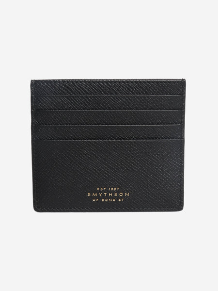 Black large leather cardholder product image