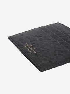 Black large leather cardholder