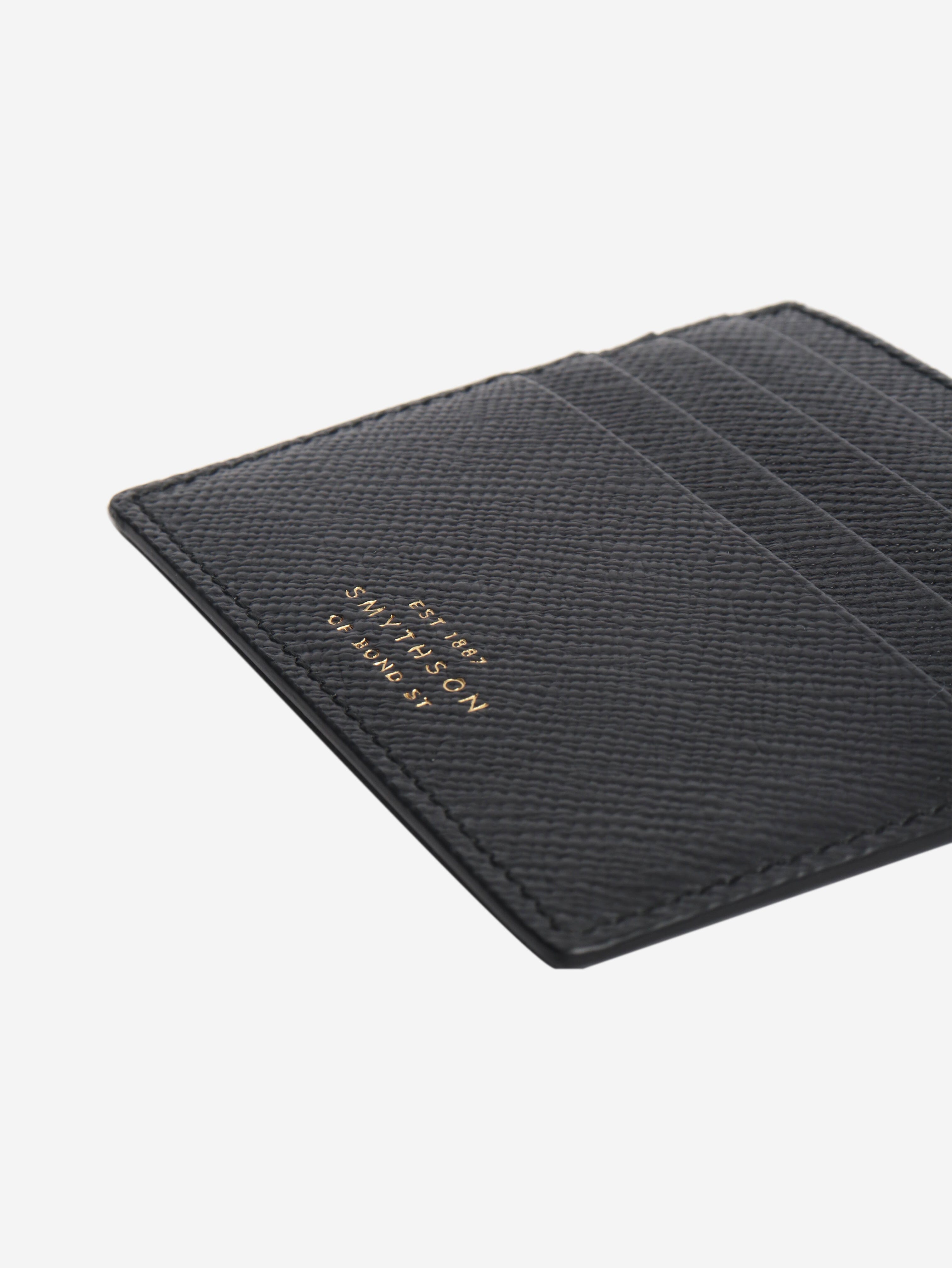 Black large leather cardholder