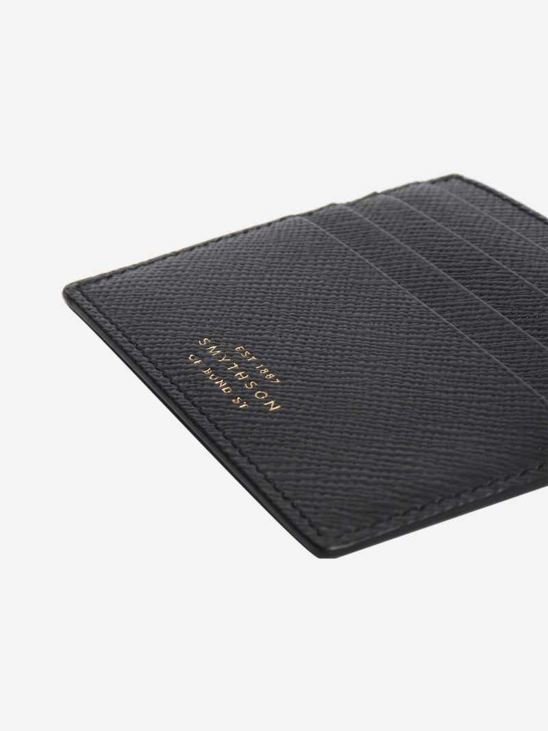 Black large leather cardholder