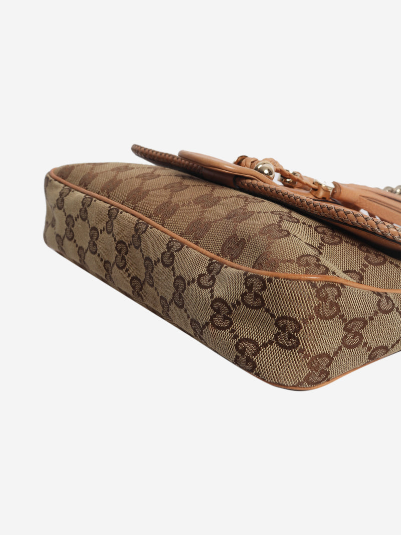 Vintage brown Marrakesh monogram shoulder-bag