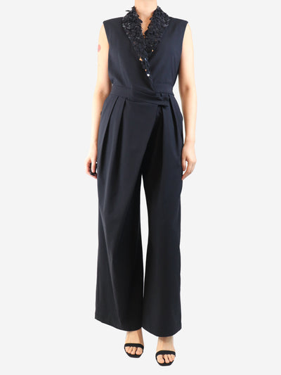 Black sequin-embellished sleeveless jumpsuit - size M Jumpsuits Brunello Cucinelli 