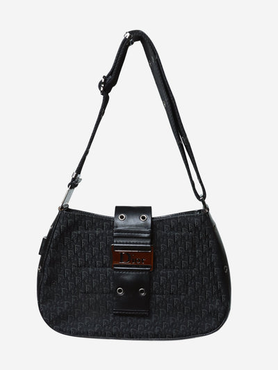 Black Y2K leather monogram bag - size Shoulder bags Christian Dior 