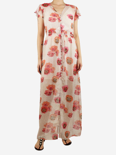 Ivory floral printed midi dress - size S Dresses Rag & Bone 