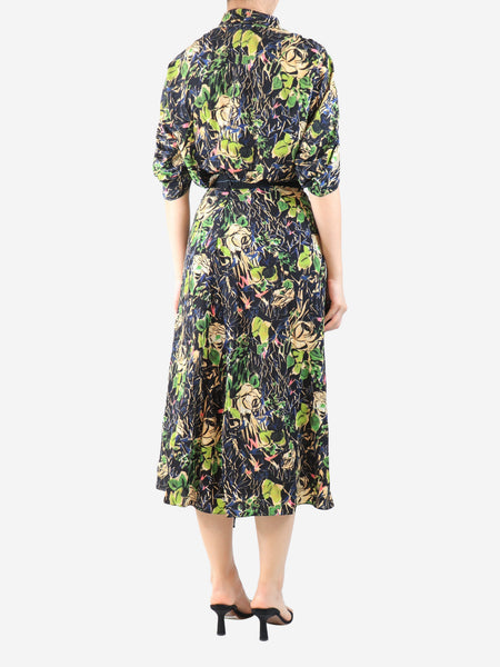 Black Marocaine rose blouse and skirt set - size UK 8 alternate image