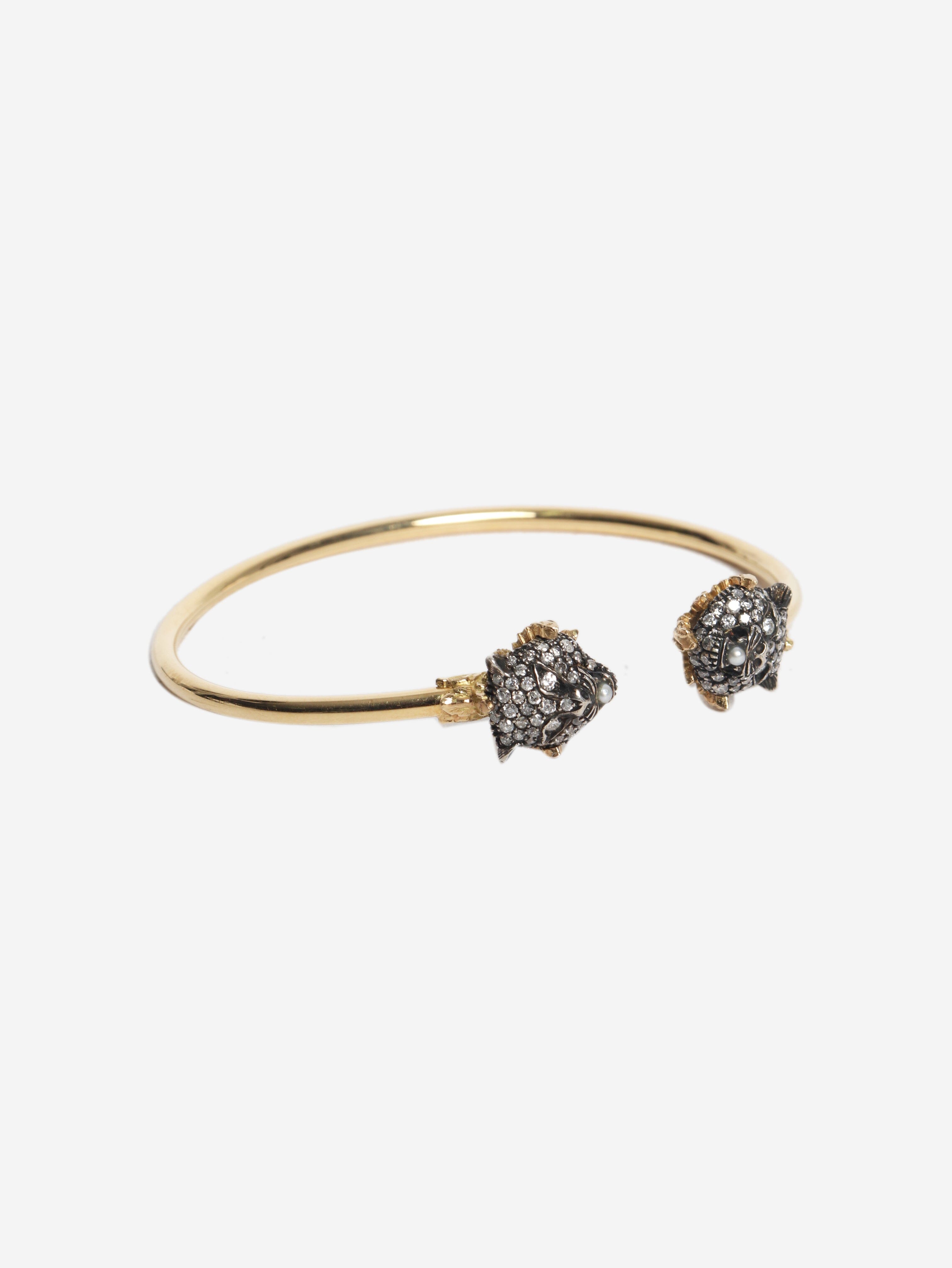 18ct Yellow gold bangle Bracelets Gucci 