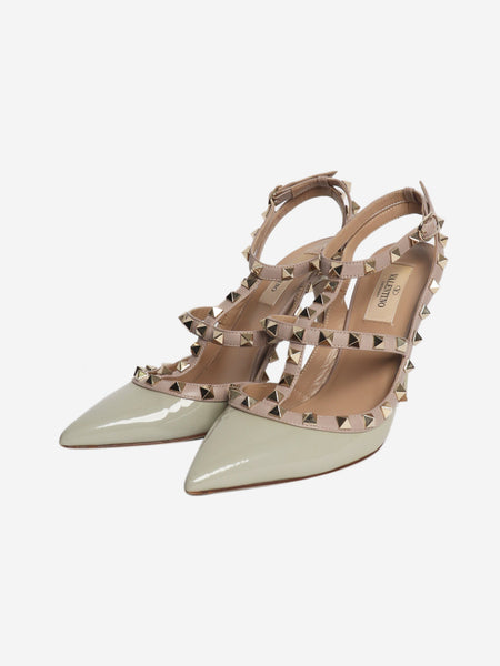 Grey rockstud heels - size EU 38 (UK 5) alternate image