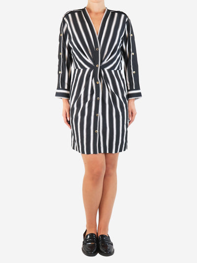 Black and white striped shirt dress - size UK 12 Dresses Sandro 