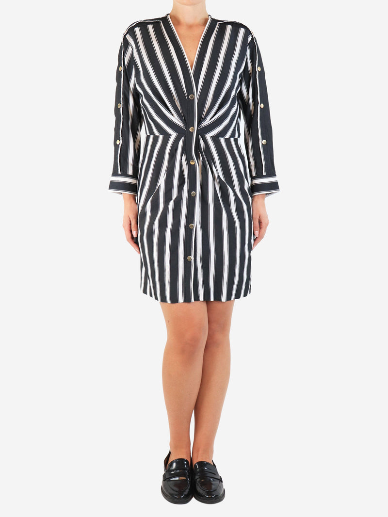 Black and white striped shirt dress - size UK 12 Dresses Sandro 