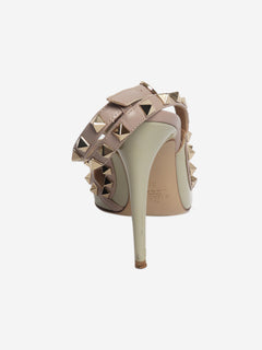 Grey rockstud heels - size EU 38 (UK 5)