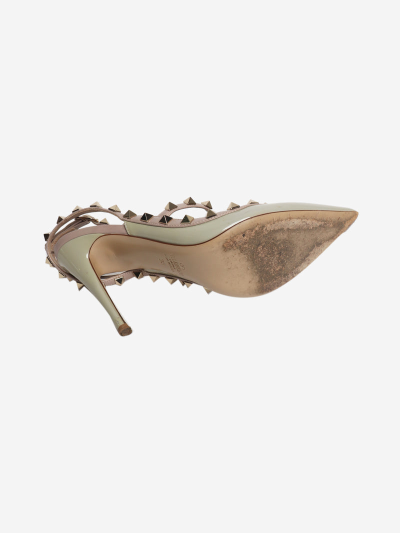 Grey rockstud heels - size EU 38 (UK 5)