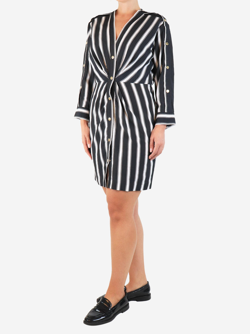 Black and white striped shirt dress - size UK 12 Dresses Sandro 