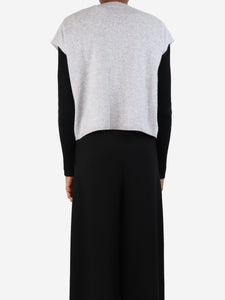 ME+EM Grey button-up cashmere vest - size XS