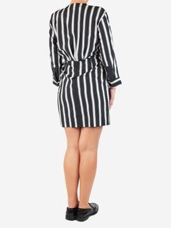 Black and white striped shirt dress - size UK 12 Dresses Sandro 