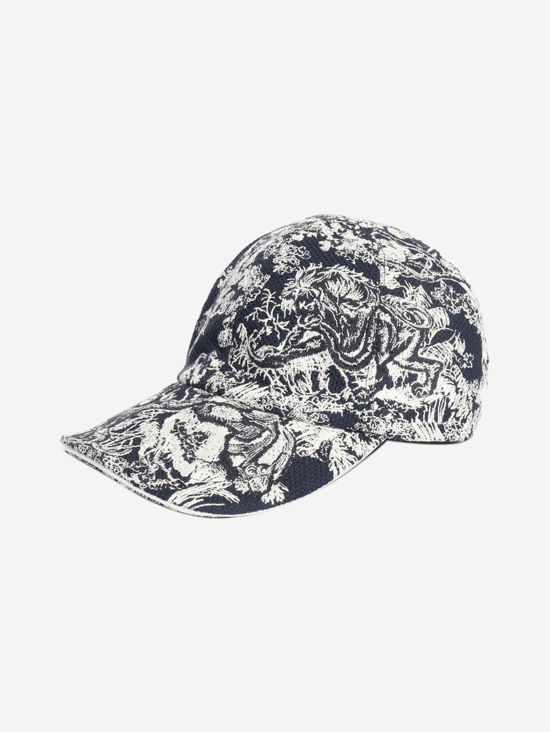 Navy embroidered cap