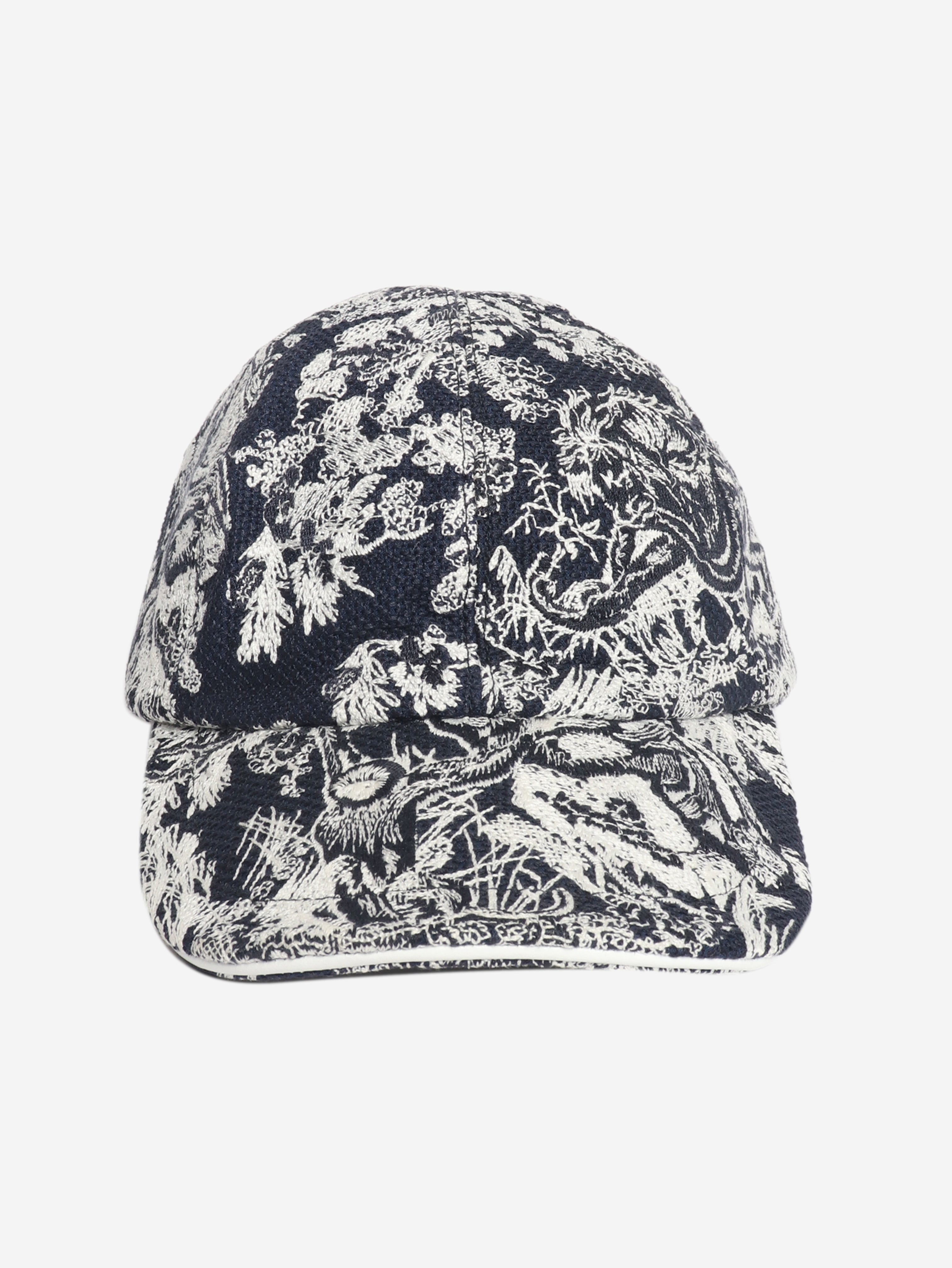 Navy embroidered cap