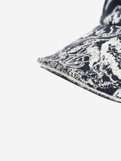 Navy embroidered cap
