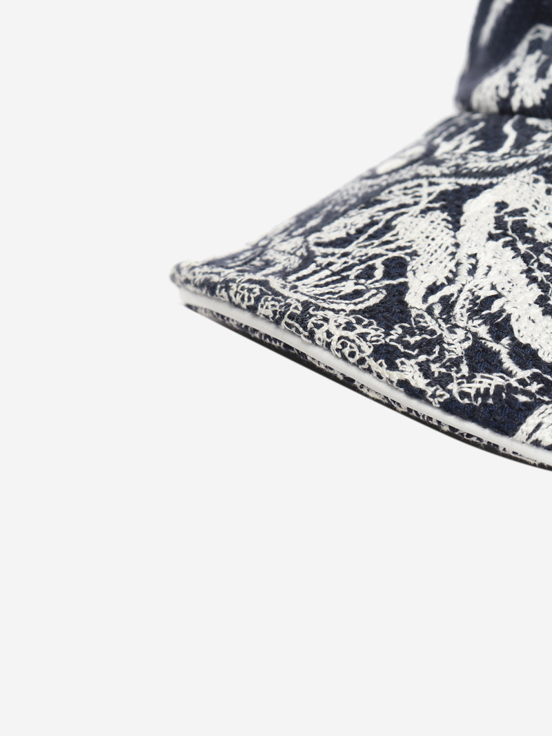 Navy embroidered cap