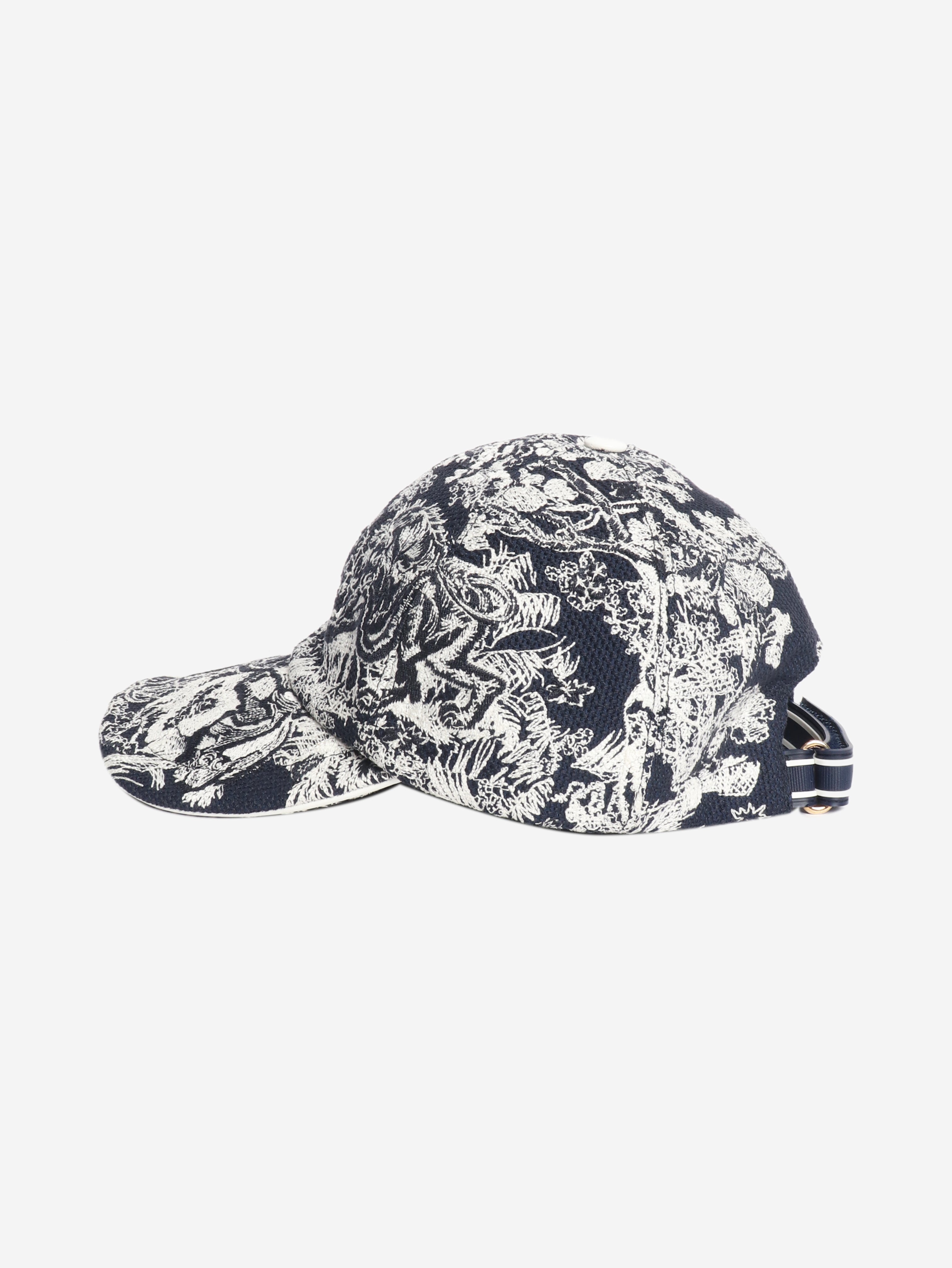 Navy embroidered cap