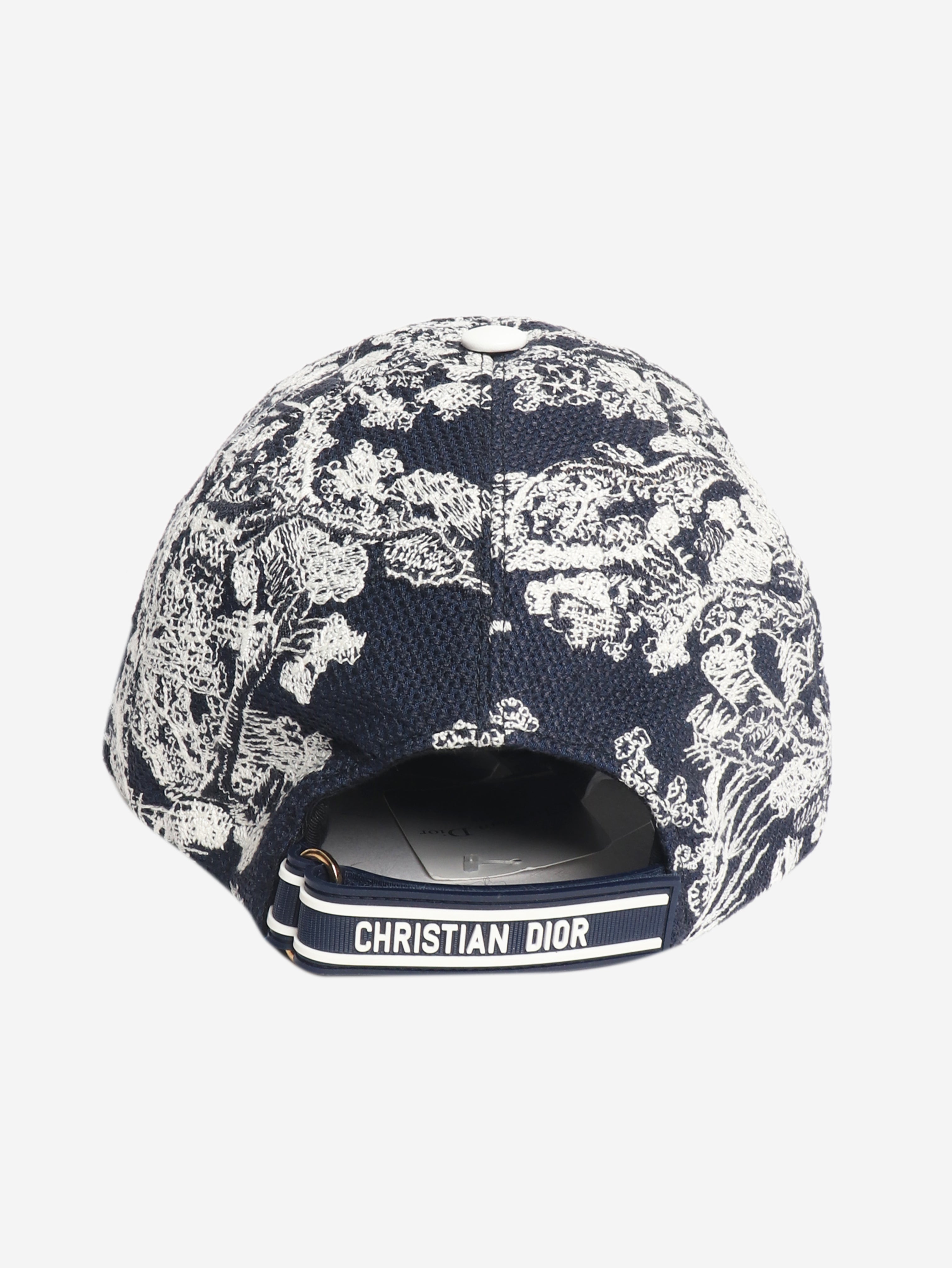 Navy embroidered cap
