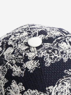 Navy embroidered cap