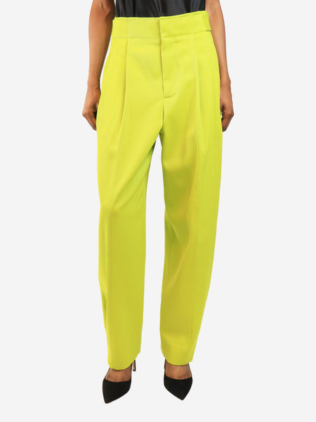 Green tailored trousers - size UK 4 product image