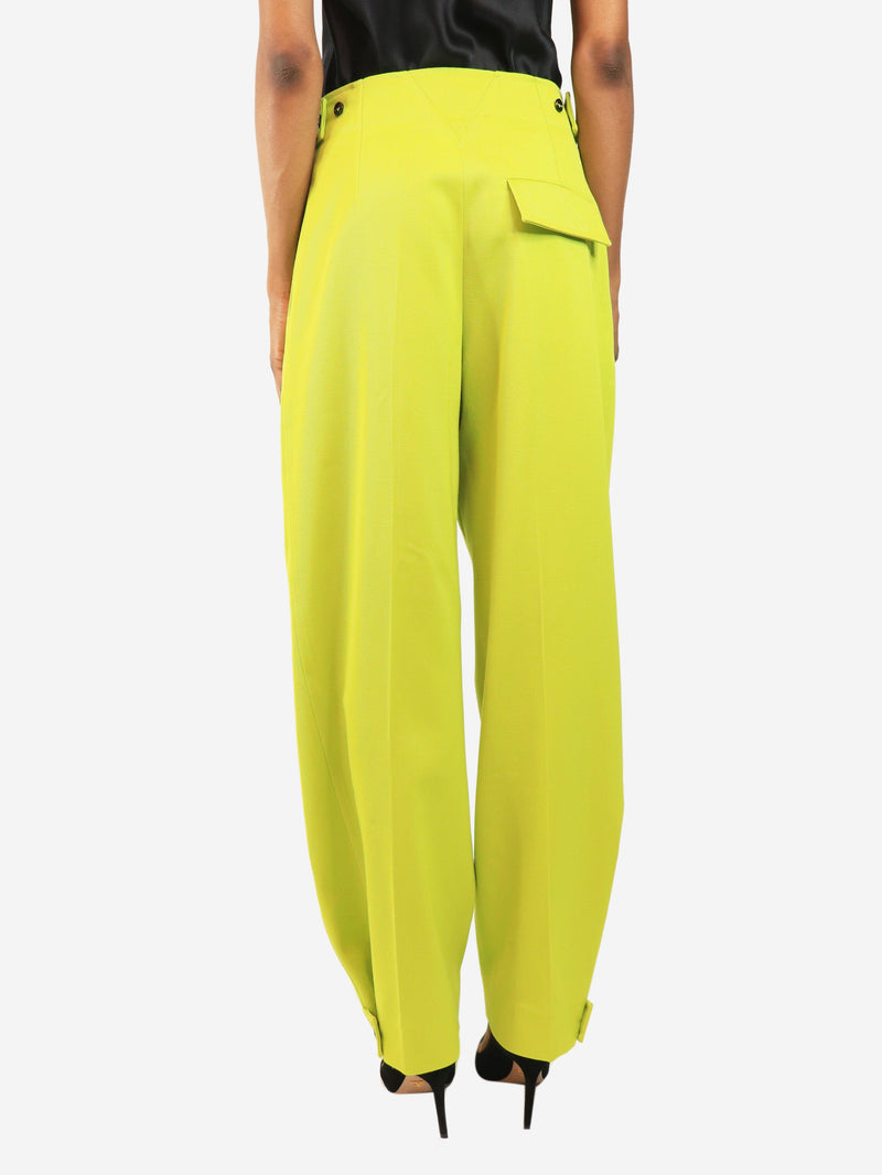 Green tailored trousers - size UK 4