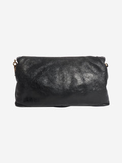 Black anthracite leather envelope clutch cross-body bag Cross-body Bags Balenciaga 