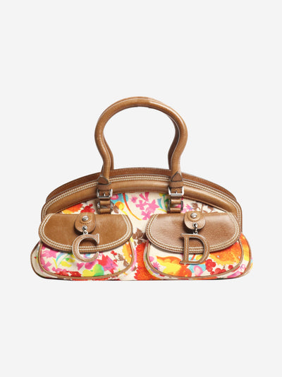 Multi 2005 Galliano floral bag satchel Bags Christian Dior 