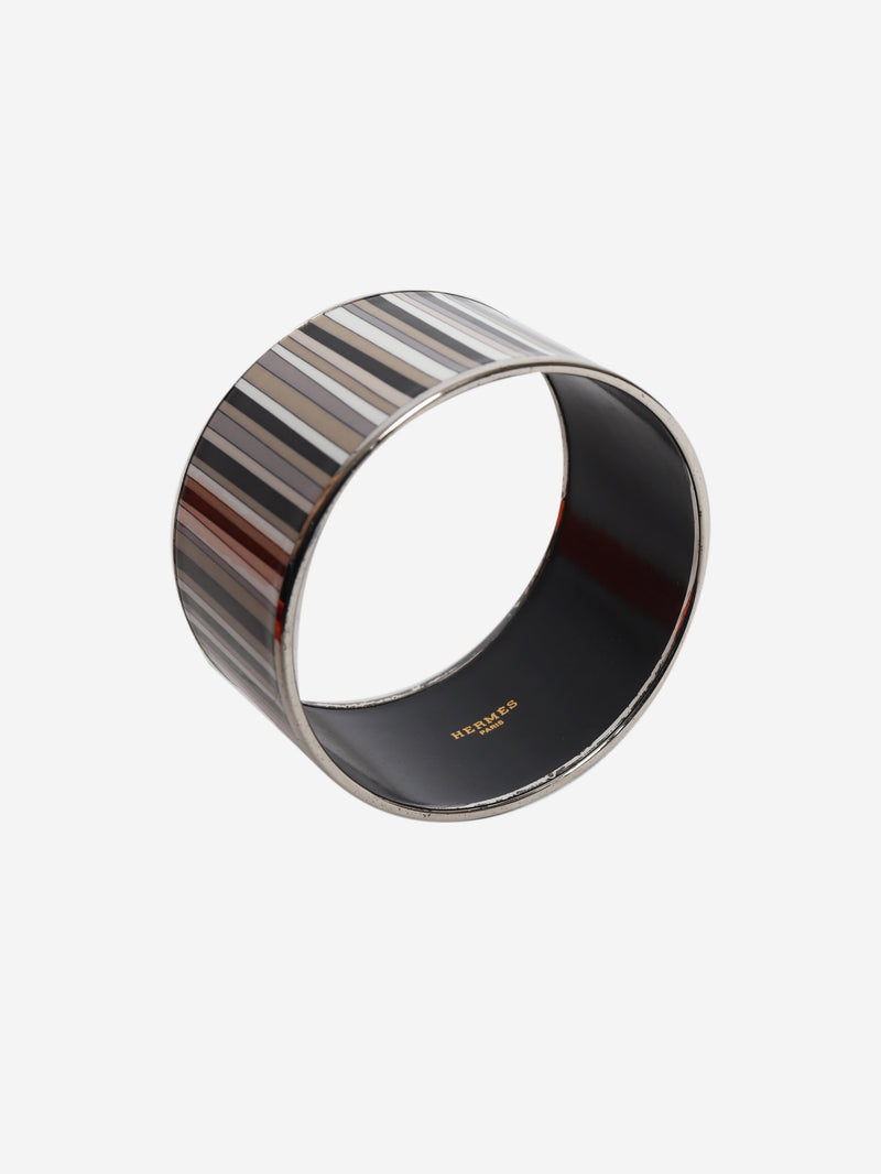 Multicolour Carioca stripe enamel bracelet Bracelets Hermes 