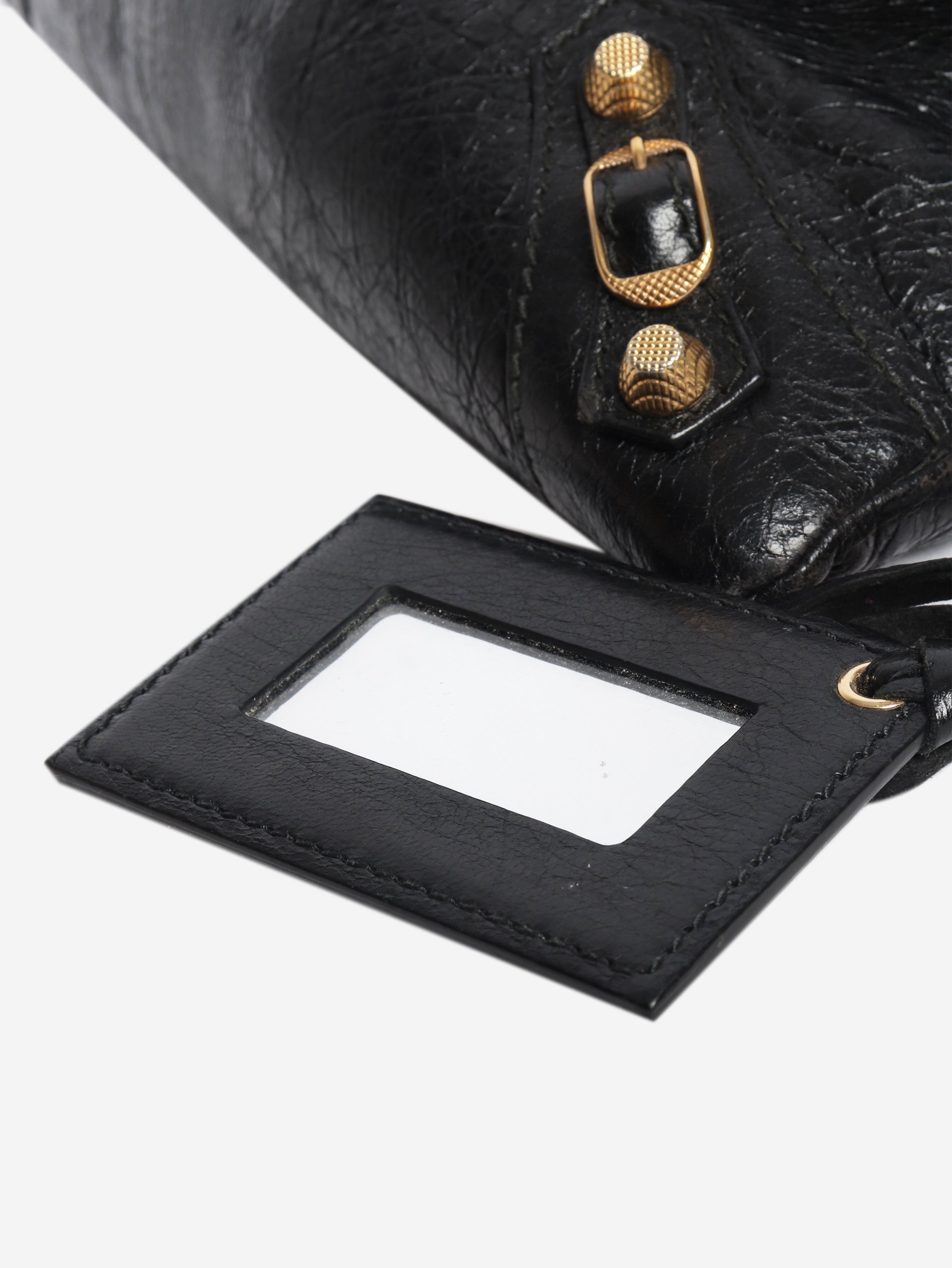 Black anthracite leather envelope clutch cross-body bag Cross-body Bags Balenciaga 