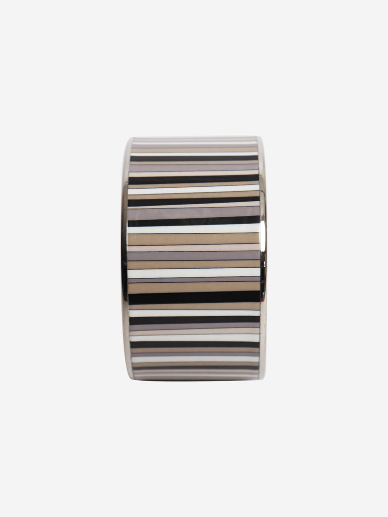 Multicolour Carioca stripe enamel bracelet Bracelets Hermes 