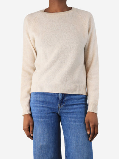 Beige cashmere thin knit jumper - size XS Knitwear Jumper 1234 