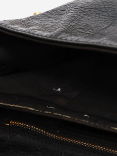 Black anthracite leather envelope clutch cross-body bag Cross-body Bags Balenciaga 