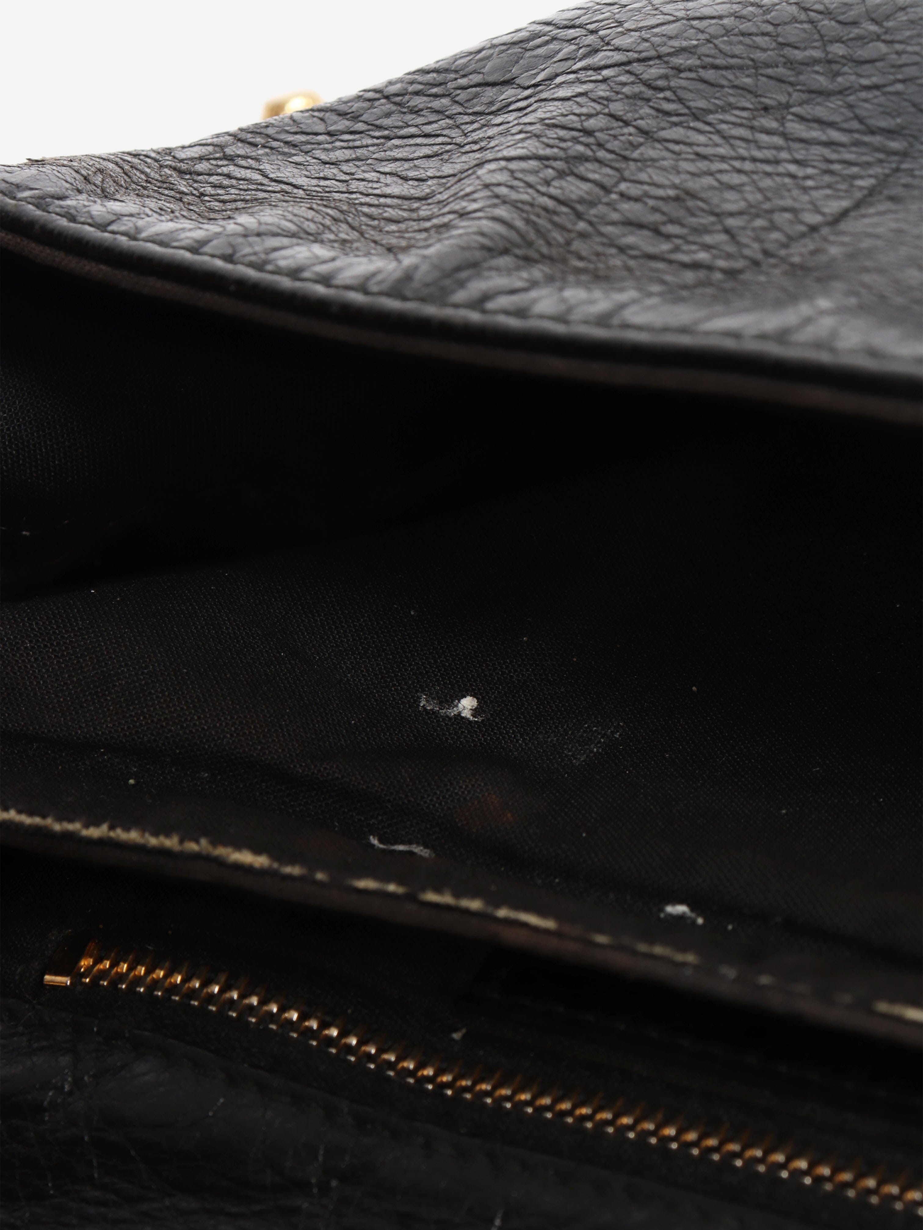 Black anthracite leather envelope clutch cross-body bag Cross-body Bags Balenciaga 