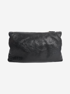 Black anthracite leather envelope clutch cross-body bag Cross-body Bags Balenciaga 