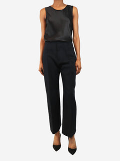 Navy tailored trousers - size UK 6