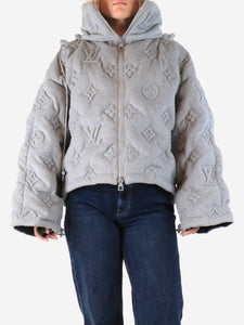 Louis Vuitton Grey monogram Boyhood puffer - size UK 14