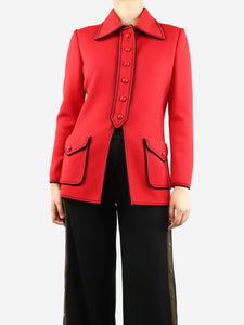 Gucci Red knit jacket - size UK 8