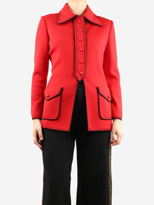 Gucci Red knit jacket - size UK 8