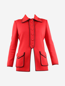 Gucci Red knit jacket - size UK 8