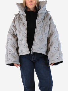 Louis Vuitton Grey monogram Boyhood puffer - size UK 14