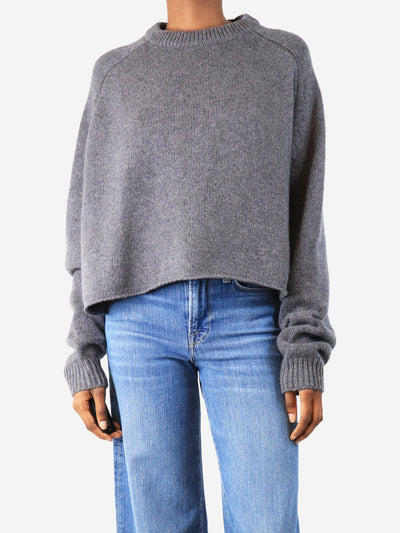 Grey wool and cashmere-blend cardigan - size XS Knitwear Jumper 1234 