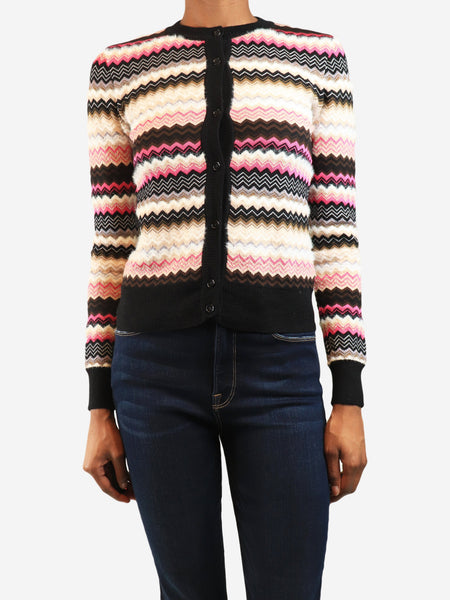 Multicolour zigzag cardigan - size UK 6 product image