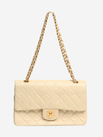 Cream vintage 1994 medium lambskin Classic Double Flap bag Shoulder bags Chanel 