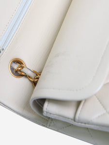 Chanel Cream vintage 1994 medium lambskin Classic Double Flap bag