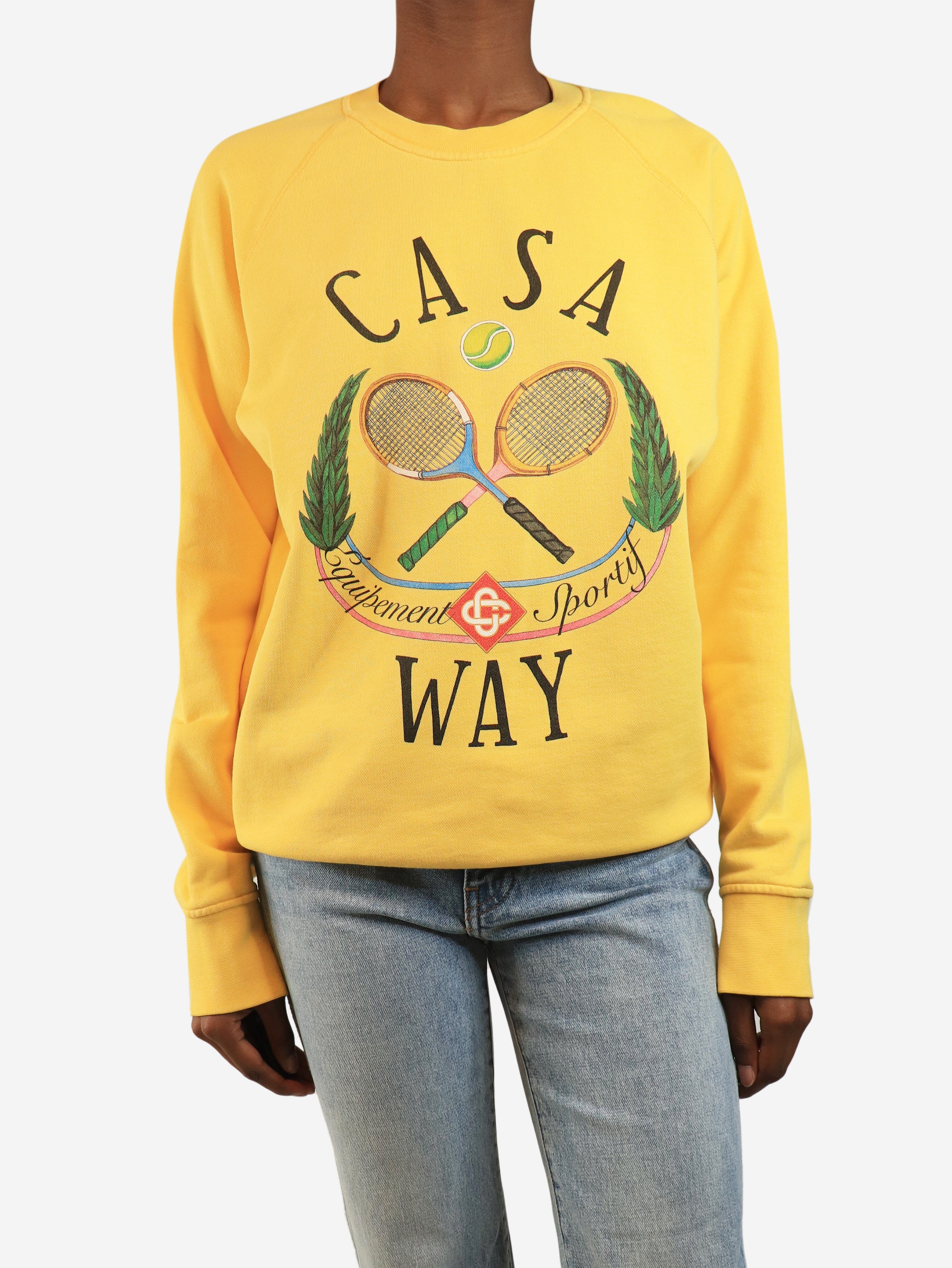 Yellow printed sweatshirt - size XS Tops Casablanca 