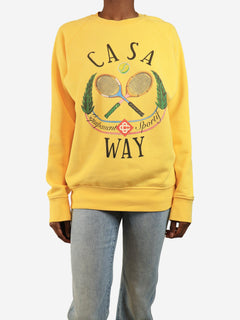 Yellow printed sweatshirt - size XS Tops Casablanca 