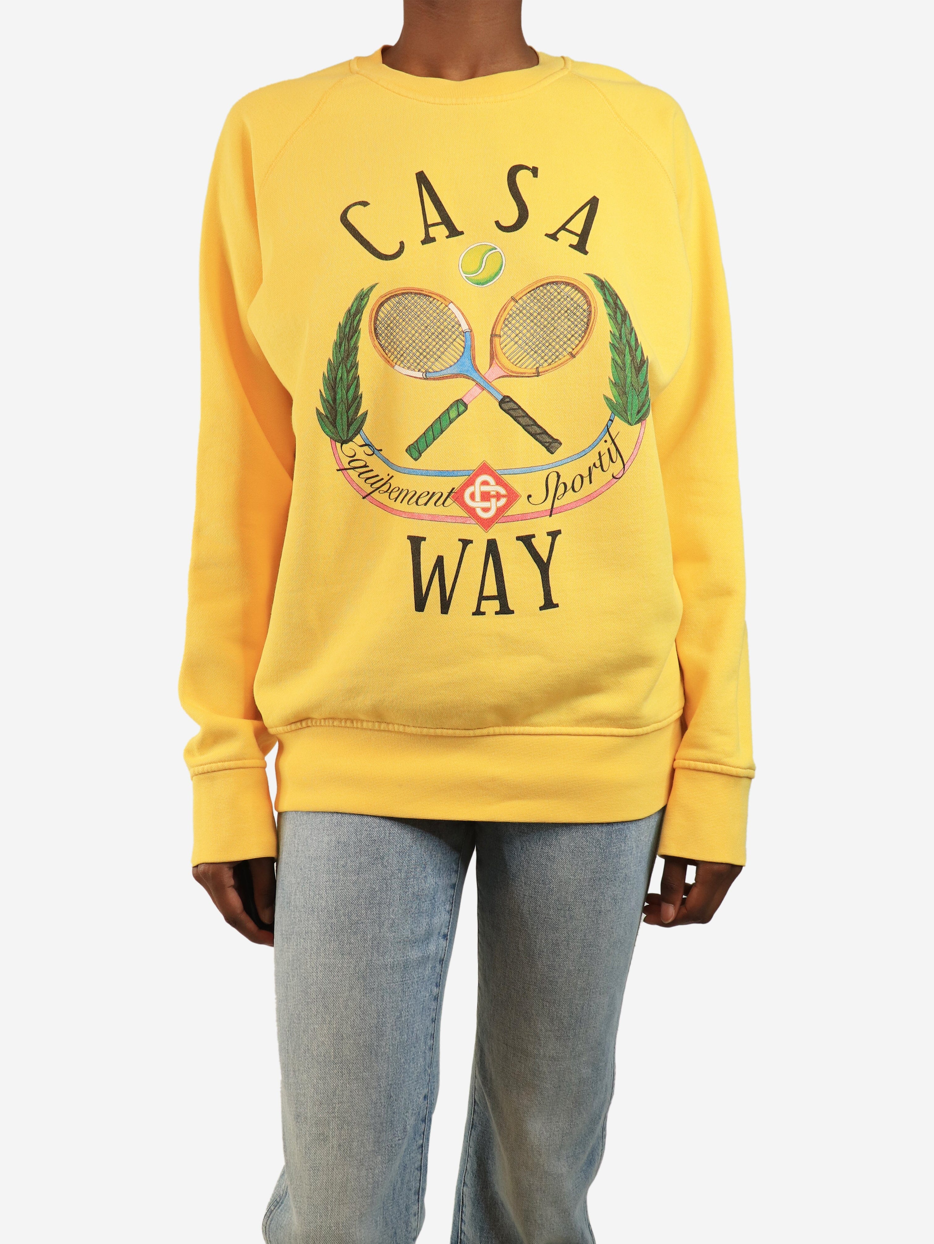 Yellow printed sweatshirt - size XS Tops Casablanca 